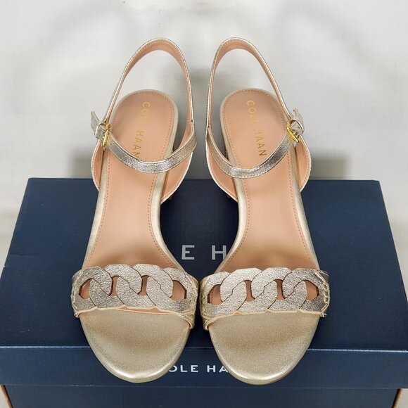 Cole Haan Josie Chain Sandal - Soft Gold Leather - Picture 5 of 10